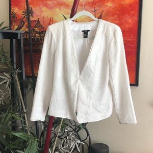 Glamorous White Sequin H&M Blazer/Jacket